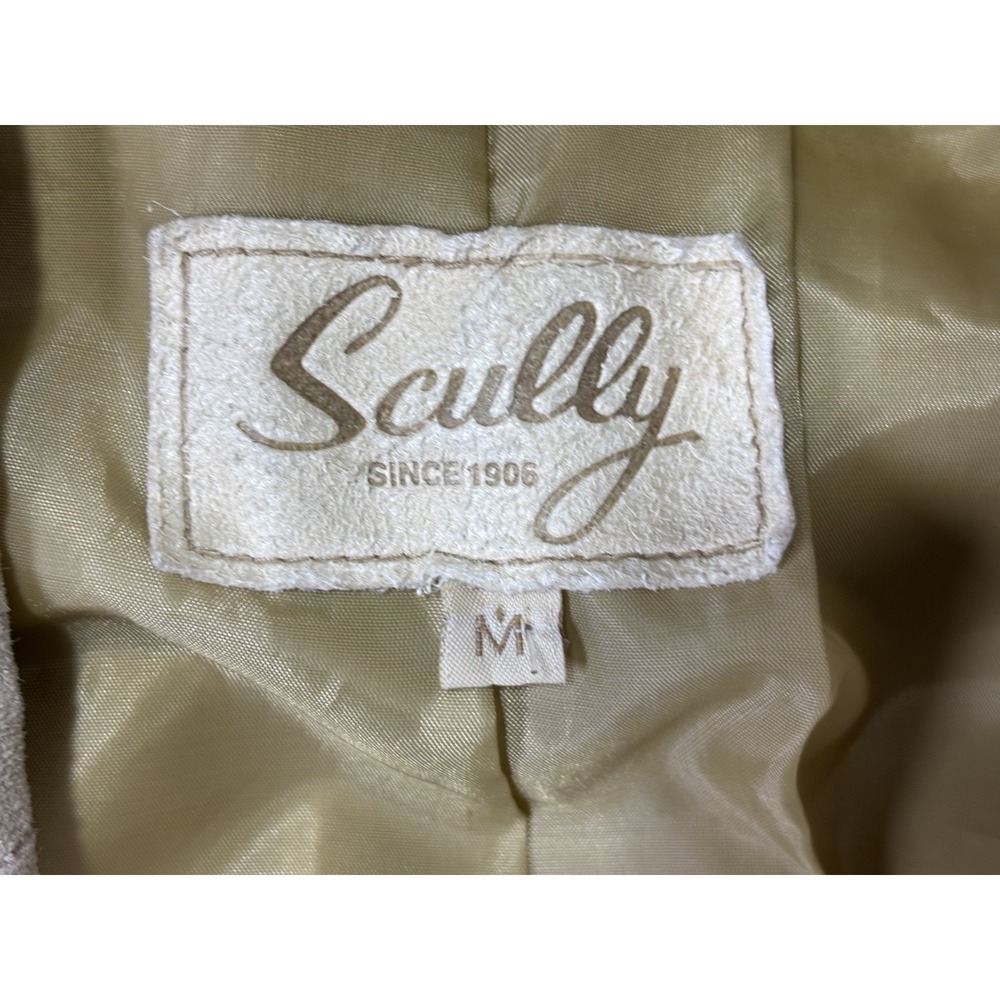 Vintage Scully Suede Blazer Tan Western Whipstitch Leather Jacket Medium - Picture 5 of 7